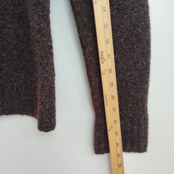 Merona Wool-Blend Pullover Sweater Women's XXL Brown V-Neck Long Sleeves - Picture 6 of 10
